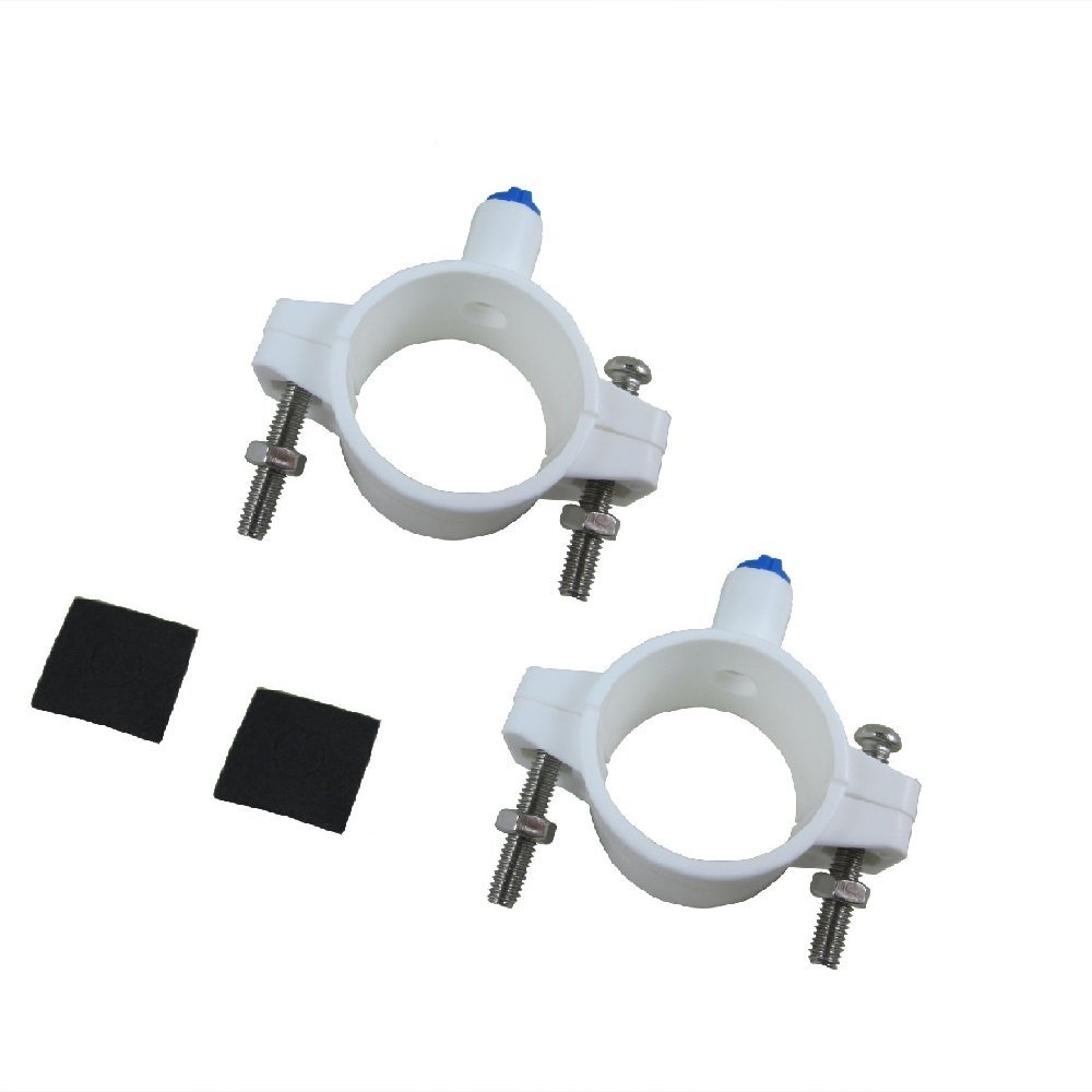 Lemoy RO Water Filters Drain Saddle Valve with 1/4 inch Quick Connect for Reverse Osmosis (RO) Systems (2 pcs)