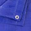 Kotap 30 x 30 ft All-Purpose Multi-Use Protection/Coverage 5-mil Poly Tarp, Waterproof, Blue, (TRA-3030) view 4