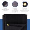 Kotap 10-ft x 14-ft Heavy-Duty 6.5 Oz Black Mesh Shade/Truck Tarp, Item: MESH-1014 view 2