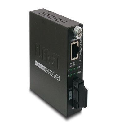 Planet FST-802 10/100Base-TX to 100Base-FX (SC, MM) Smart Media Converter