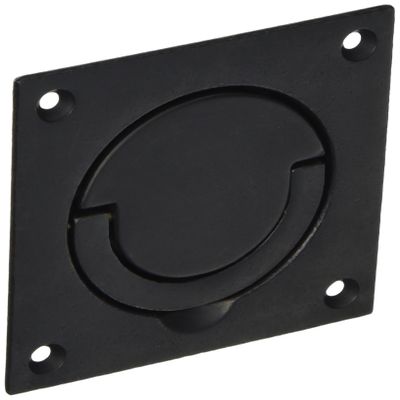 Baldwin 0397402 Flush Ring Pull, Distressed Oil Rubbed Bronze