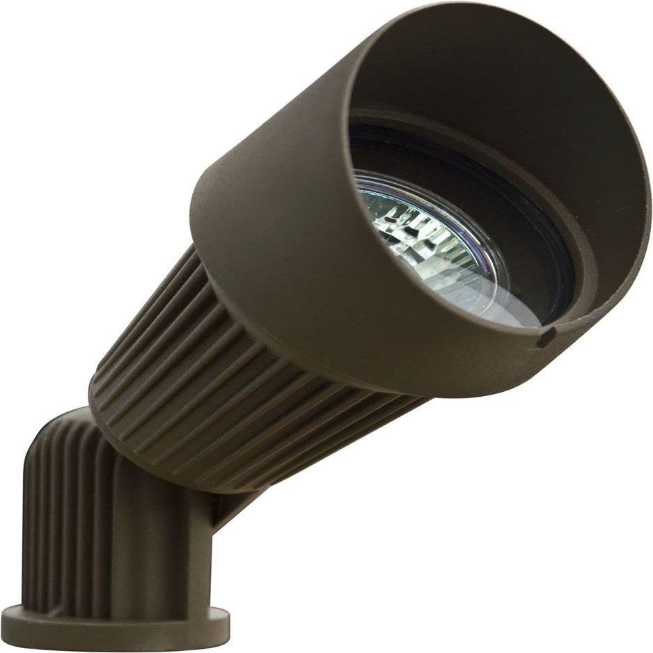 Dabmar LV203-BZ Hooded Mini Spot Light, 20W 12V Mr16, Bronze Finish
