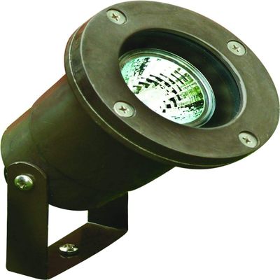 Dabmar Lighting FG408-BZ Fiberglass Spotlight Without Hood, 20W 12V, Bronze Finish