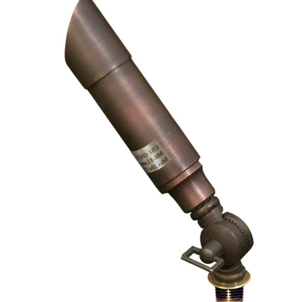 Dabmar LV28-ABZ Solid Brass with Hood Mini Spot Light, 10W 12, Bronze Finish