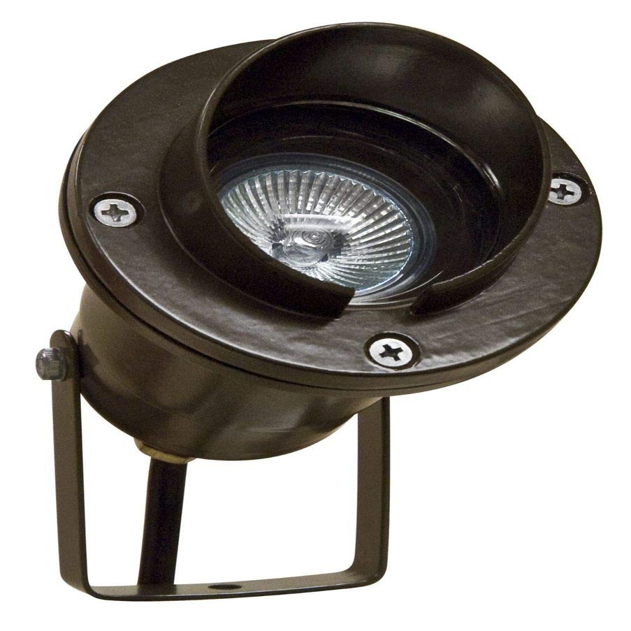 Dabmar LV109-BZ Hooded Spot Light with Yoke, 12V 20W Mr16, Bronze Finish