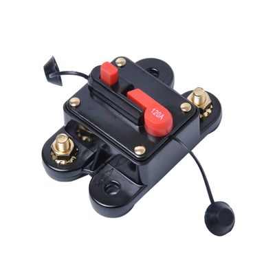 WINOMO 120Amp Circuit Breaker Inline Fuse Inverter with Manual Reset for Car Boat Audio