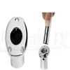 SeaLux Flush Mount Recessed 1" (Dia.) Flag Staff Pole Angled Socket/Base Polished 316 Stainless Steel (Socket Only) view 1