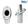 SeaLux Flush Mount Recessed 1" (Dia.) Flag Staff Pole Angled Socket/Base Polished 316 Stainless Steel (Socket Only) view 2