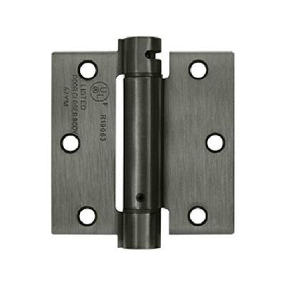 Deltana DSH35U15A Single Action Steel 3 1/2-Inch x 3 1/2-Inch Spring Hinge by Deltana