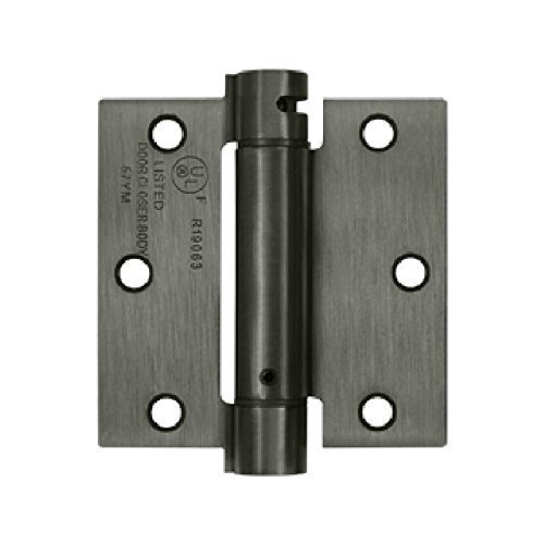 Deltana DSH35U15A Single Action Steel 3 1/2-Inch x 3 1/2-Inch Spring Hinge by Deltana