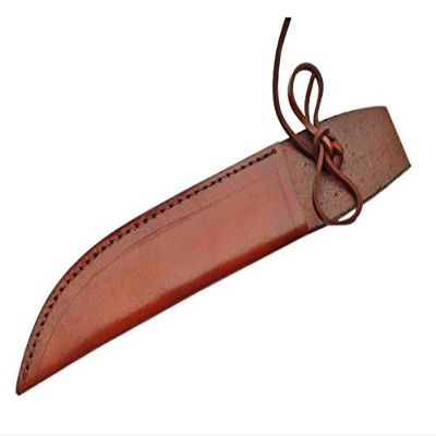 12" LACE Brown Leather Sheath