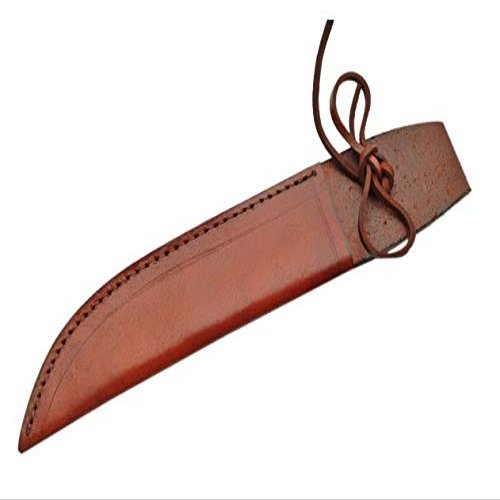 12" LACE Brown Leather Sheath