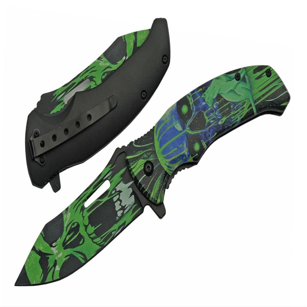 4.75" GREEN CAT EYE FOLDER