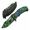 4.75" GREEN CAT EYE FOLDER view 1