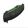 4.75" GREEN CAT EYE FOLDER view 3