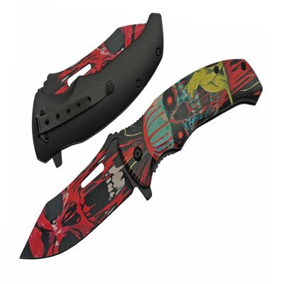4.75" RED CAT EYE FOLDER
