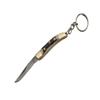 Toothpick Damascus Steel Blade Stag Handle 2.5 inch Edc Pocket Folding Knife view 1