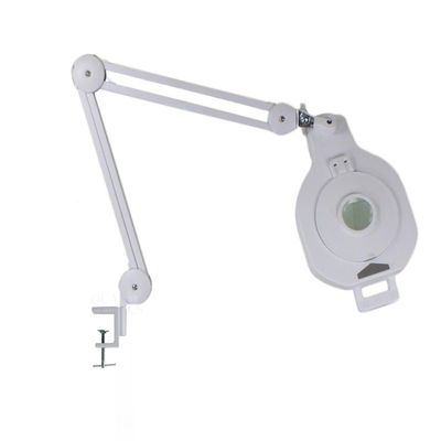 Quality Optics USA 8D/5D 4 Function 90 LED Lighted, Swing Arm Workstation Magnifier w/UV Black Light & Optional Stand