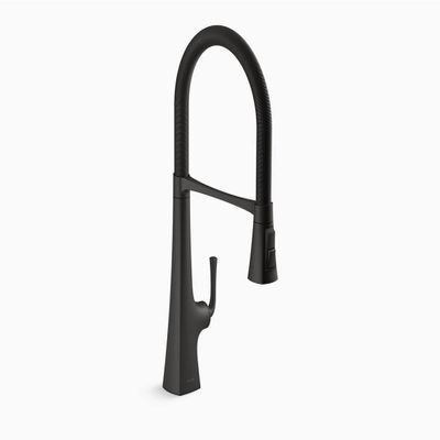 Kohler K-22060-BL Graze Kitchen Sink Faucet, Matte Black 3.3 Ounces