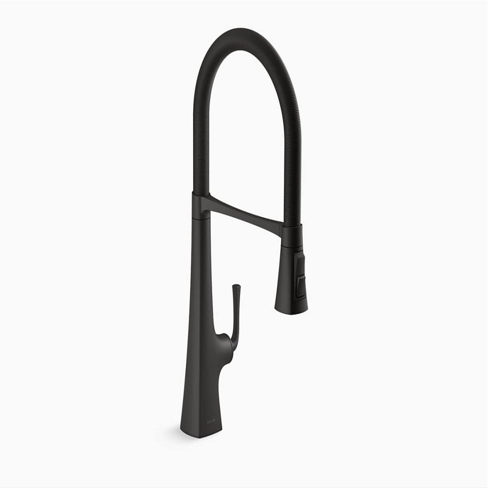 Kohler K-22060-BL Graze Kitchen Sink Faucet, Matte Black 3.3 Ounces