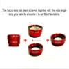 Mobile Phone Camera Lens Kit Fish Eye Lens + 2 in 1 Macro Lens & Super Wide Angle Lens with Universal Phone Clip for iPad iPhone 8 7 6 5 Samsung BlackBerry HTC and Most Smartphones (RED) view 2