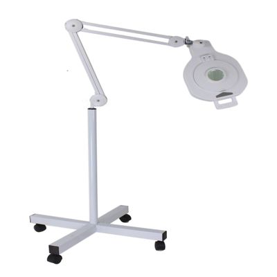 Quality Optics USA 8D/5D 4 Function 90 LED Lighted, Swing Arm Workstation Magnifier w/UV Black Light & Optional Stand