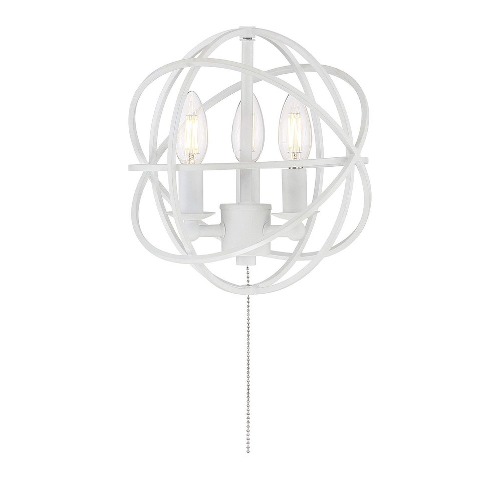 Savoy House FLG-103-WH North 3-Light Kit, LED 60 Total Watts, White