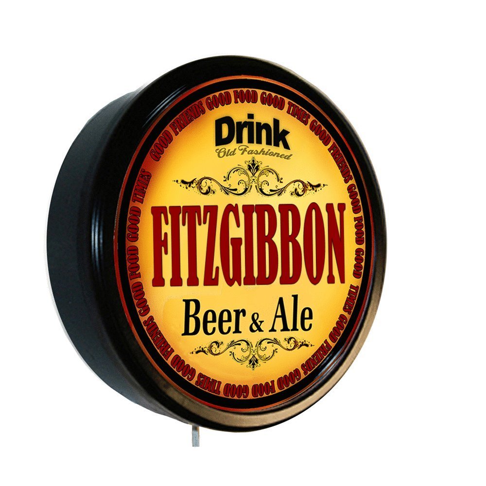 Goldenoldiesclocks FITZGIBBON Beer and Ale Cerveza Lighted Wall Sign