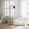 Globe Electric 12916 Lex 60" Floor Lamp, Black, Satin Finish, Gold Accents view 2