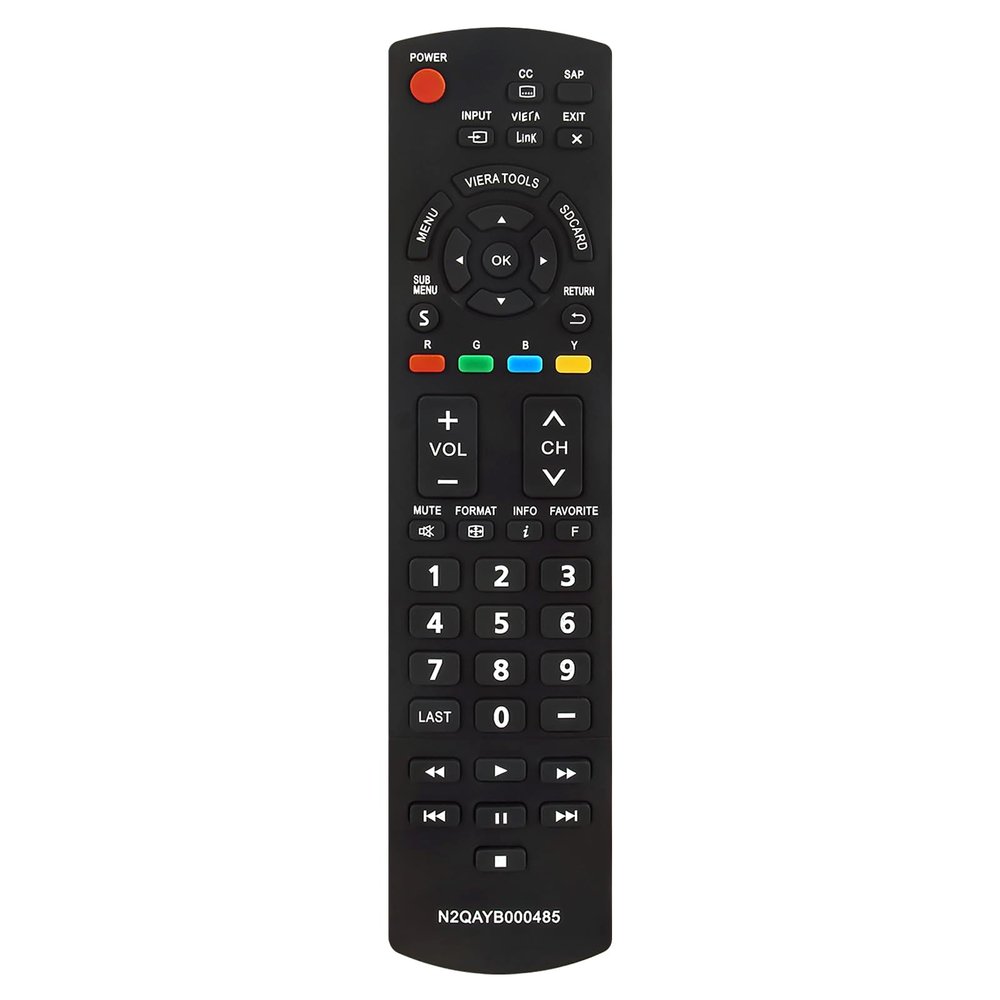 New N2QAYB000485 Replaced Remote fit for PANASONIC LED LCD Plasma Viera Smart TV TC-P50U2 TC-P50X2 TC-P54S2 TC-P58S2 TC-P65S2 TH-32LRU20 TH-37LRU20 TH-42LRU20 TC-42PX34 TH-32LRH30U N2QAYB000570