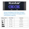 Kastar Dual LCD Charger for Canon LP-E8 LPE8 LC-E8 and Canon EOS Rebel T2i T3i T4i T5i, Canon EOS 550D, Canon EOS 600D 650D, Canon EOS 700D, Canon EOS Kiss X4, Canon EOS Kiss X5, Kiss Canon EOS X6 view 3
