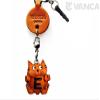 Alphabet Cat E Leather Animal Earphone Jack Accessory / Dust Plug / Ear Cap / Ear Jack *VANCA* Made in Japan #47635 view 1