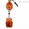 Alphabet Cat F Leather Animal Earphone Jack Accessory / Dust Plug / Ear Cap / Ear Jack *VANCA* Made in Japan #47636 view 1