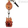 Alphabet Cat K Leather Animal Earphone Jack Accessory / Dust Plug / Ear Cap / Ear Jack *VANCA* Made in Japan #47641 view 1