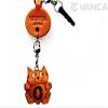Alphabet Cat O Leather Animal Earphone Jack Accessory / Dust Plug / Ear Cap / Ear Jack *VANCA* Made in Japan #47645 view 1