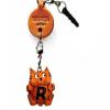 Alphabet Cat R Leather Animal Earphone Jack Accessory / Dust Plug / Ear Cap / Ear Jack *VANCA* Made in Japan #47648 view 1