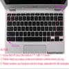 YYubao Silicone Keyboard Skin Compatible for Acer Chromebook R11 CB3-131 CB5-132T, 2017 Acer Premium R11 Convertible, Acer Chromebook R13 CB5-312, Acer Chromebook 14 CB3-431 CP5-471 (Ombre Mint Green) view 2