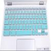 YYubao Silicone Keyboard Skin Compatible for Acer Chromebook R11 CB3-131 CB5-132T, 2017 Acer Premium R11 Convertible, Acer Chromebook R13 CB5-312, Acer Chromebook 14 CB3-431 CP5-471 (Ombre Mint Green) view 3