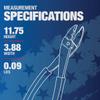 Southwire Made In America Terminal Crimper And Wire Cutter, 9" Terminal Crimper/Cutter (TCC9D-US) view 3
