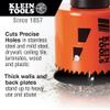 Klein Tools 31922 Bi-Metal Hole Saw, 1-3/8-Inch for Cutting Stainless Steel, Mild Steel, Drywall, Wood and Plastic, with Easy Slug Removal view 2