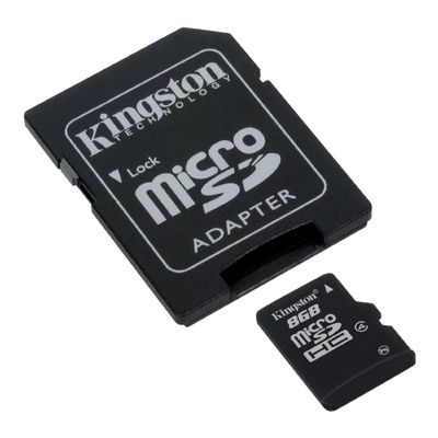 Professional Kingston 4GB MicroSDHC Card for COWON D3 Smartphone with custom formatting and Standard SD Acapter. (Class 4)