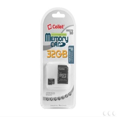 Cellet 32GB Videocon A15 Micro SDHC Card is Custom Formatted for digital high speed, lossless recording! Includes Standard SD Adapter.