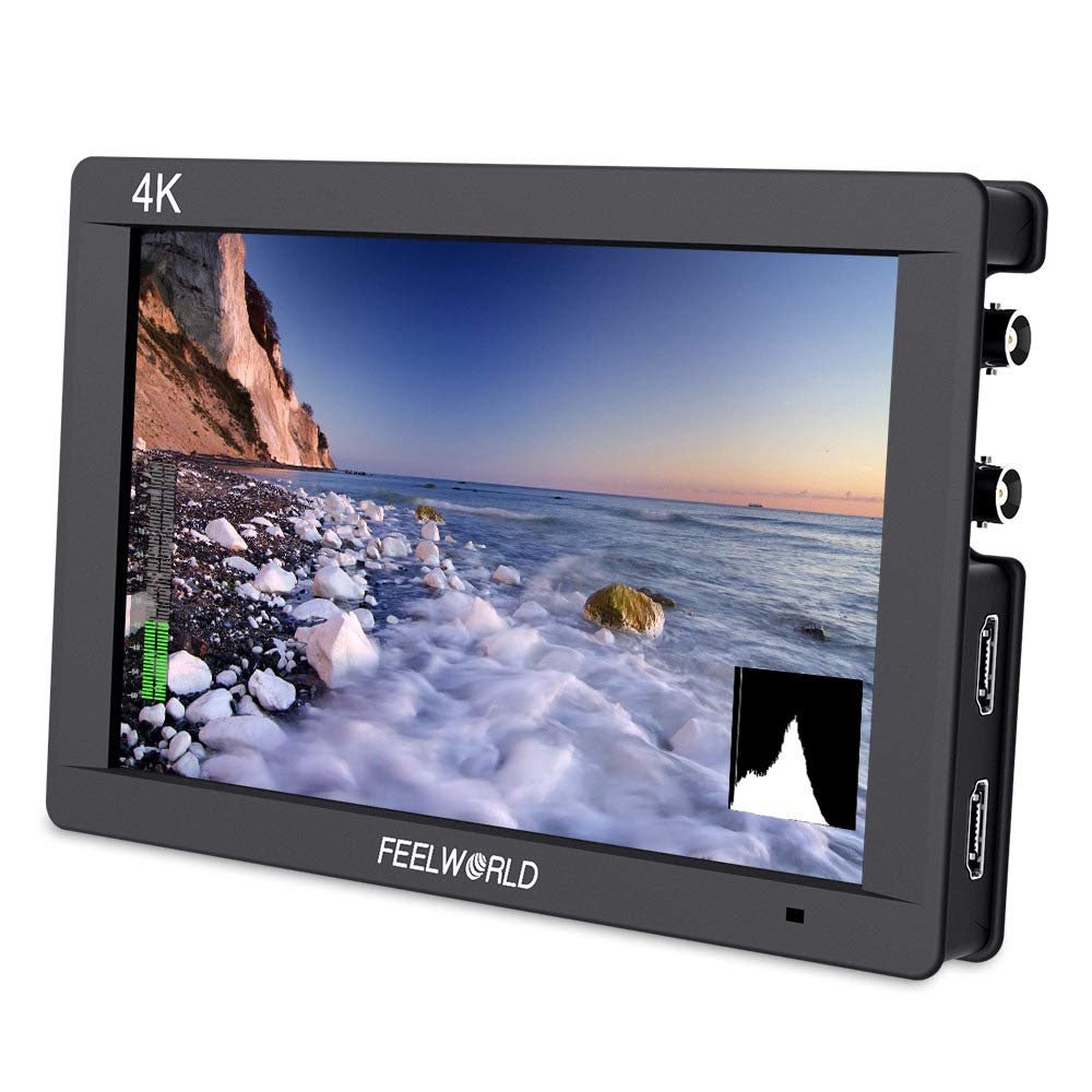 FEELWORLD FW703 7 Inch IPS 3G SDI 4K HDMI DSLR Monitor Full HD 1920x1200 On Camera Field Monitor with Histogram for Stabilizer Cameras Rig