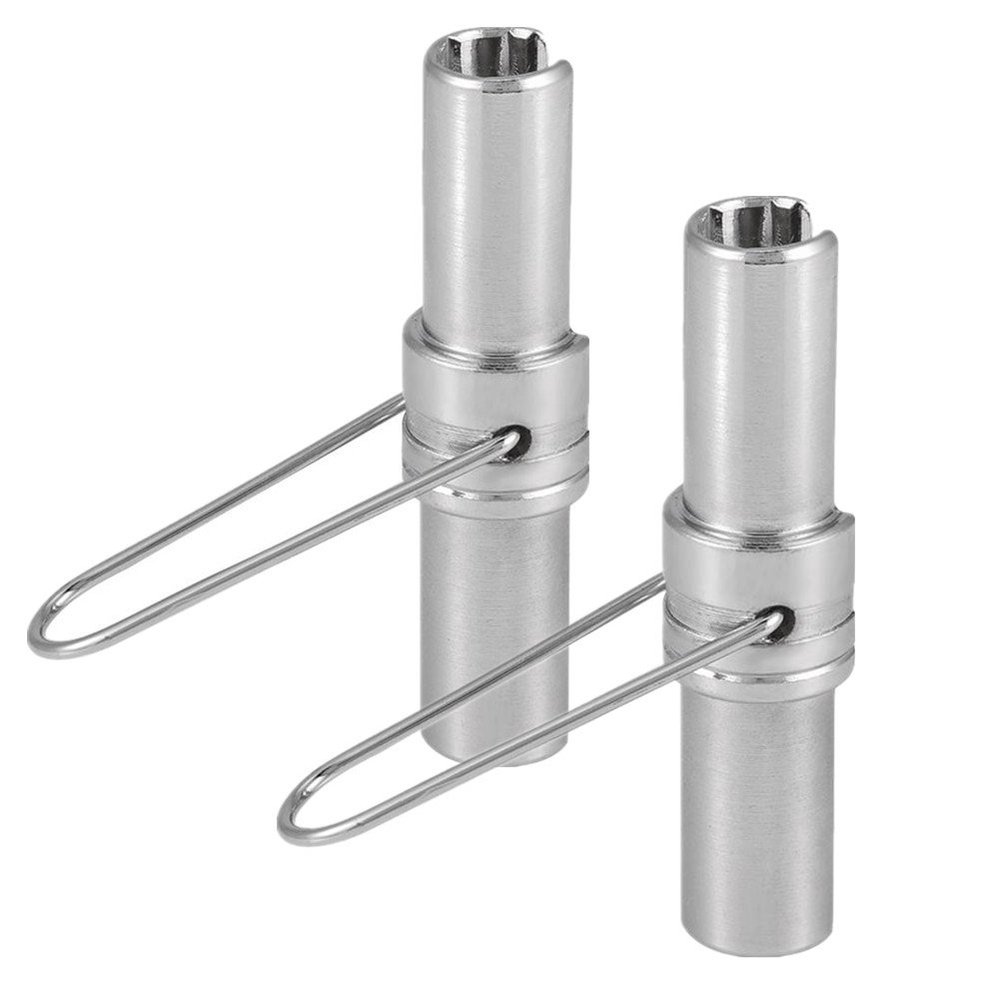 Yosoo CATV Security 2PCS Security F Connector Wrench Sleeve Remove Tool Fits for CATV RG6 RG59 RG11 F Coaxial Cable (Double-Sided 78mm)