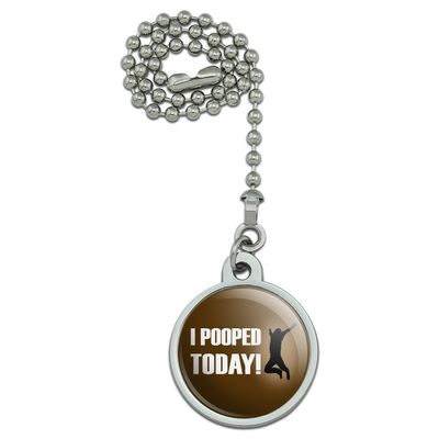 GRAPHICS & MORE I Pooped Today Jumping for Joy Ceiling Fan and Light Pull Chain