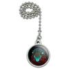 GRAPHICS & MORE Lion in The Dark Ceiling Fan and Light Pull Chain view 1