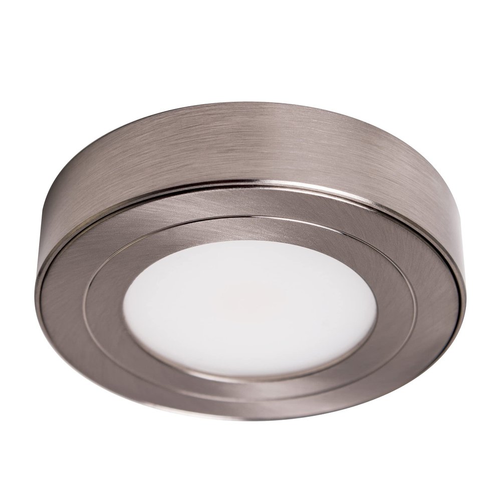 Armacost Lighting PureVue LED Puck Light, Brushed Steel, 4000K, 223411