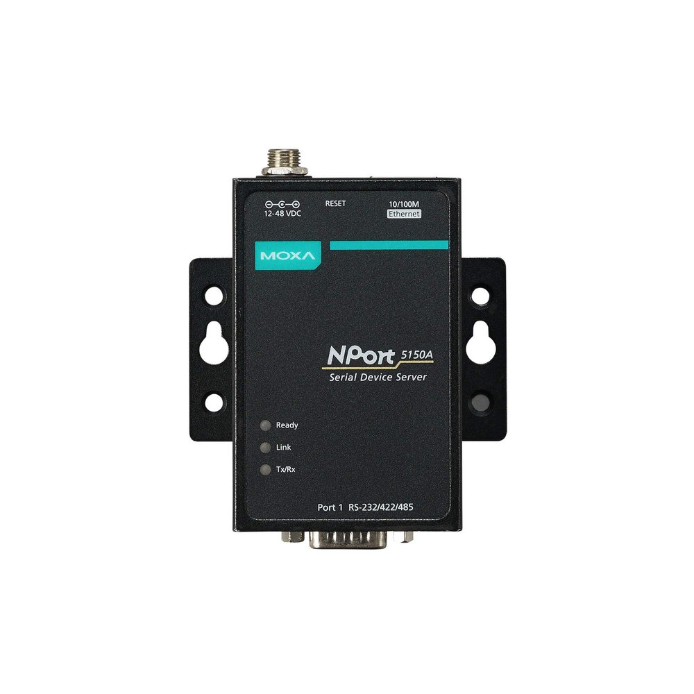 Moxa NPort 5150A - 1 Port RS-232/422/485 Serial Device Server, 0 to 60C Operating Temperature