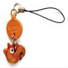 Rooster Leather Zodiac Mascot mobile/Cellphone Charm VANCA CRAFT-Collectible Cute Mascot Made in Japan view 1