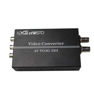 HDSUNWSTD Audio Video AV/CVBS L/R to SDI Adapter Converter,cvbs to HD-SDI/3G-SDI Video Converter for HDTV Camera